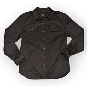 BYLT Premium Basics Men's Coastal Shacket Overshirt Black Medium